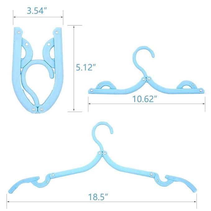 4PCS Portable Foldable Clothes Hangers
