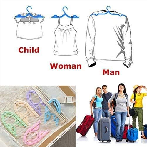 4PCS Portable Foldable Clothes Hangers