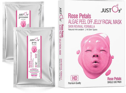 Rose Petals Algae Peel Off Jelly Facial Mask